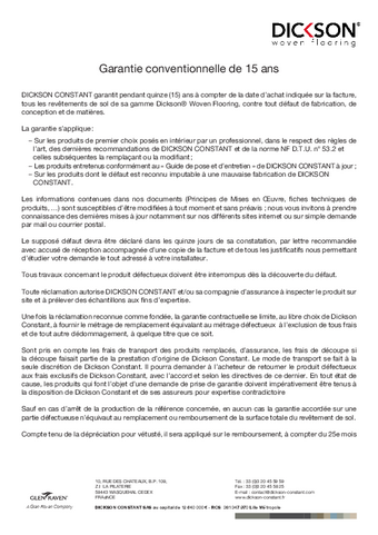 Guide de garantie 2