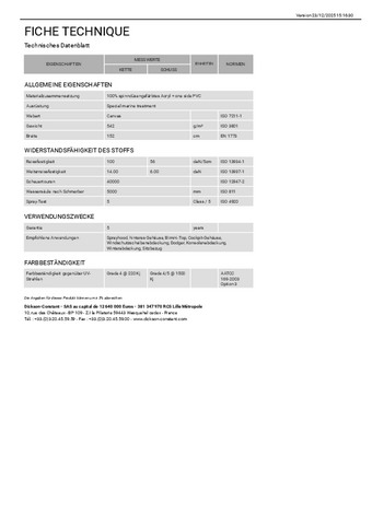 Technisches Datenblatt