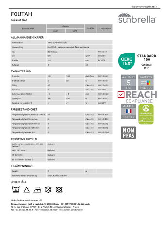 Tekniskt blad