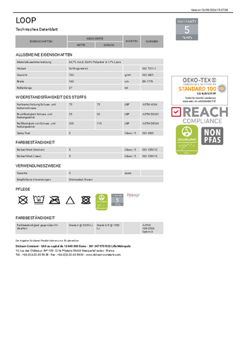 Technisches Datenblatt
