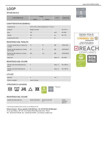 Scheda tecnica Scheda tecnica