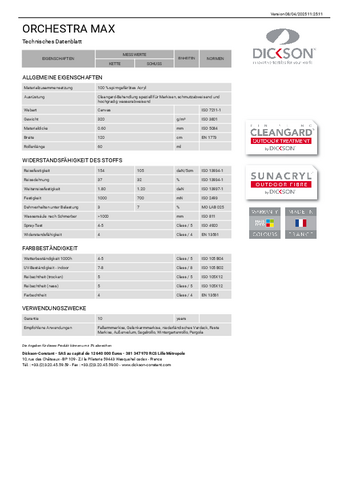 Technisches Datenblatt