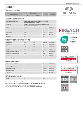 Technisches Datenblatt