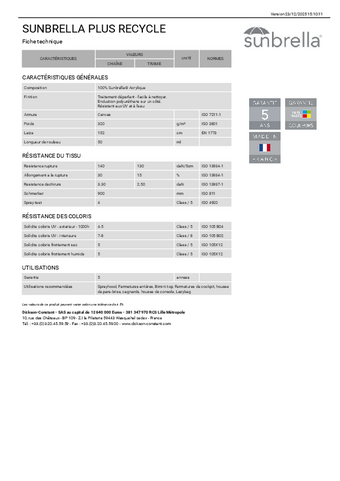 Fiche technique 1 Fiche technique 1