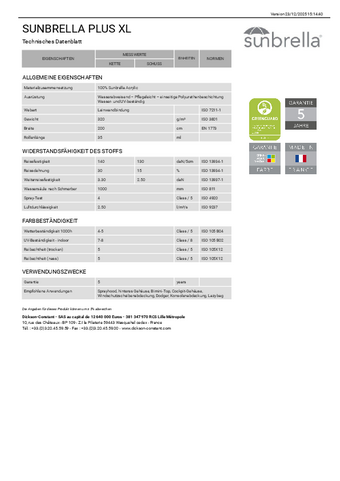 Technisches Datenblatt Technisches Datenblatt