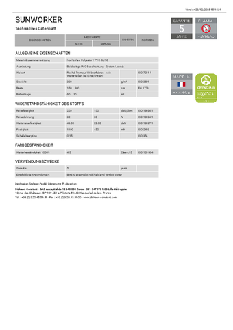 Technisches Datenblatt