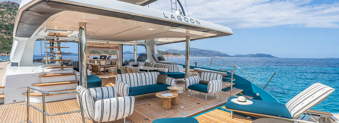 Lagoon x Sunbrella®: An exceptional partnership for the new EIGHTY 2 catamaran