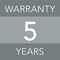 5 years warranty 5 years warranty