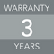 3 years warranty