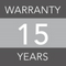 15 years warranty 15 years warranty